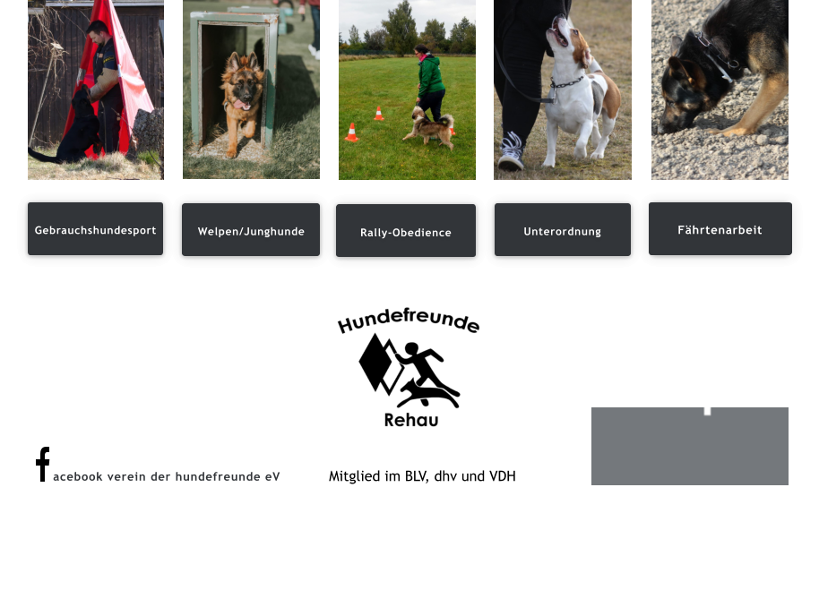 © VdH Rehau e.V.  Impressum Datenschutz Cookie-Richtlinie Gebrauchshundesport Welpen/Junghunde Rally-Obedience Unterordnung Fährtenarbeit Mitglied im BLV, dhv und VDH acebook verein der hundefreunde eV Gebrauchshundesport Welpen/Junghunde Rally-Obedience Unterordnung Fährtenarbeit